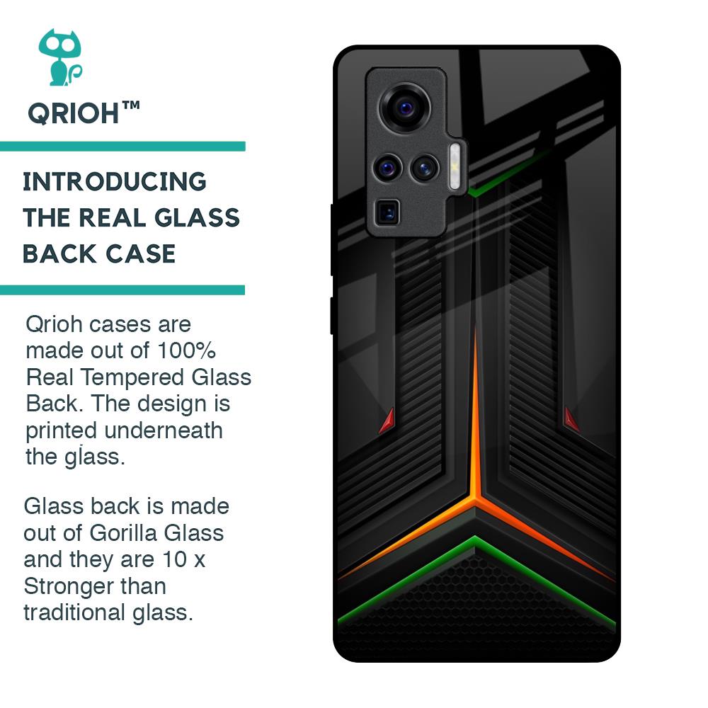 Modern Ultra Chevron Glass Case for Vivo X50 Pro