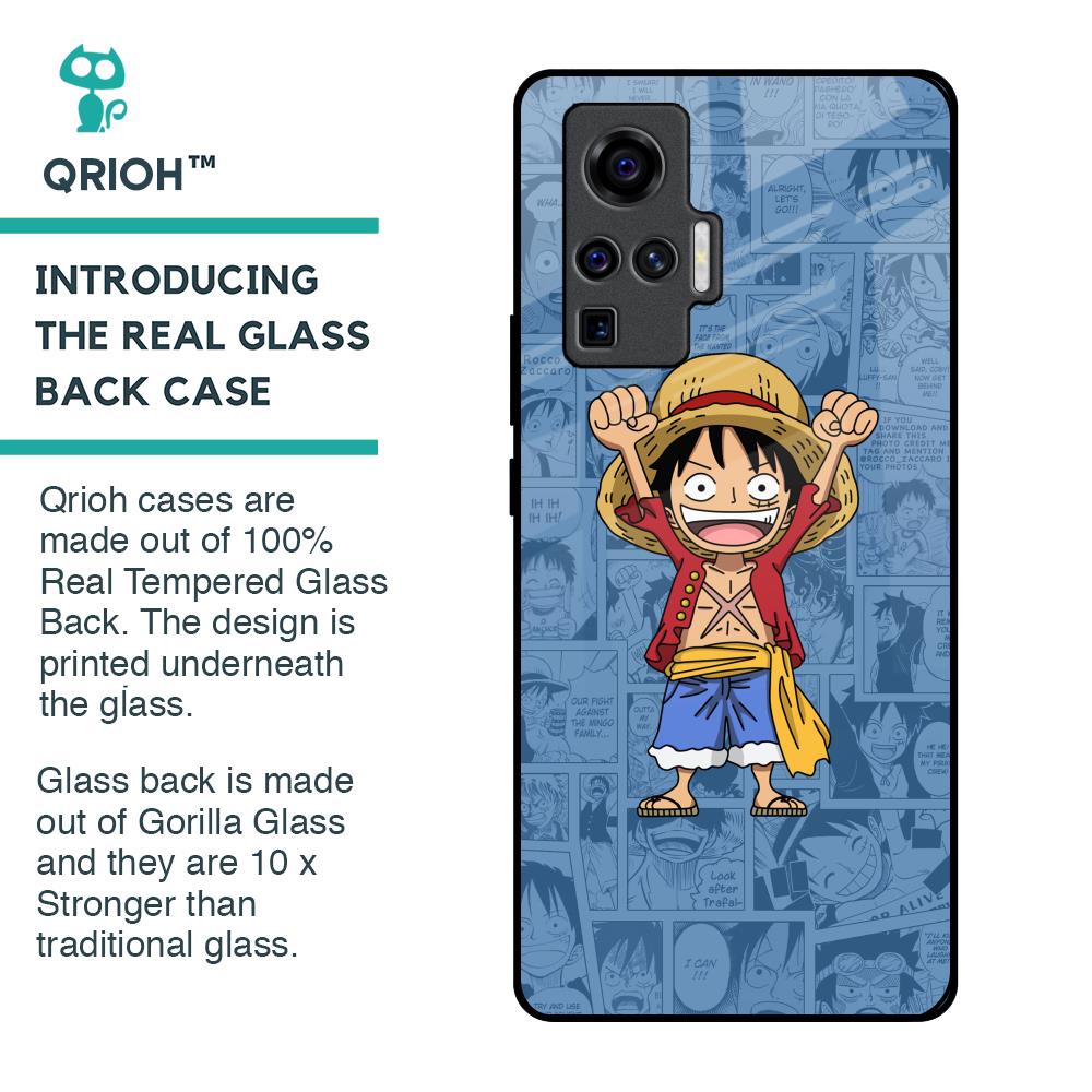 Chubby Anime Glass Case for Vivo X50 Pro