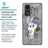 Cute Baby Bunny Glass Case for Vivo X50 Pro