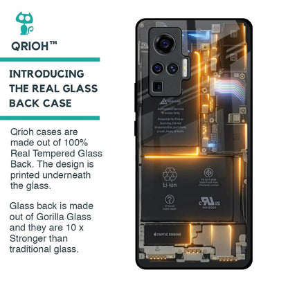 Glow Up Skeleton Glass Case for Vivo X50 Pro