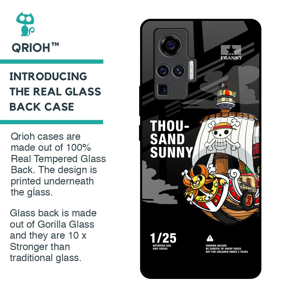 Thousand Sunny Glass Case for Vivo X50 Pro