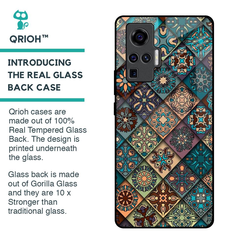 Retro Art Glass Case for Vivo X50 Pro