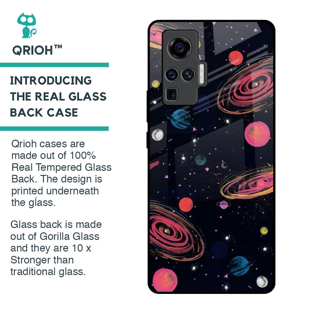 Galaxy In Dream Glass Case For Vivo X50 Pro