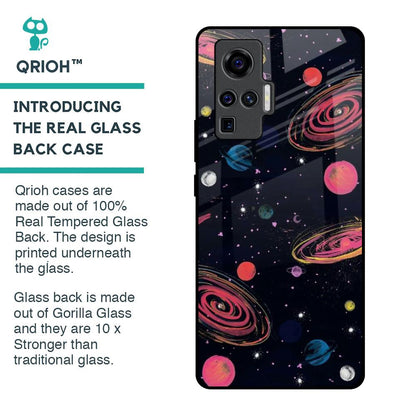 Galaxy In Dream Glass Case For Vivo X50 Pro