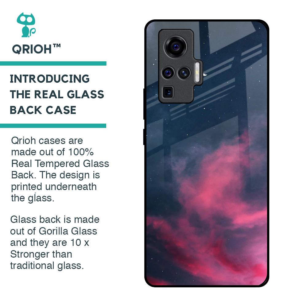 Moon Night Glass Case For Vivo X50 Pro