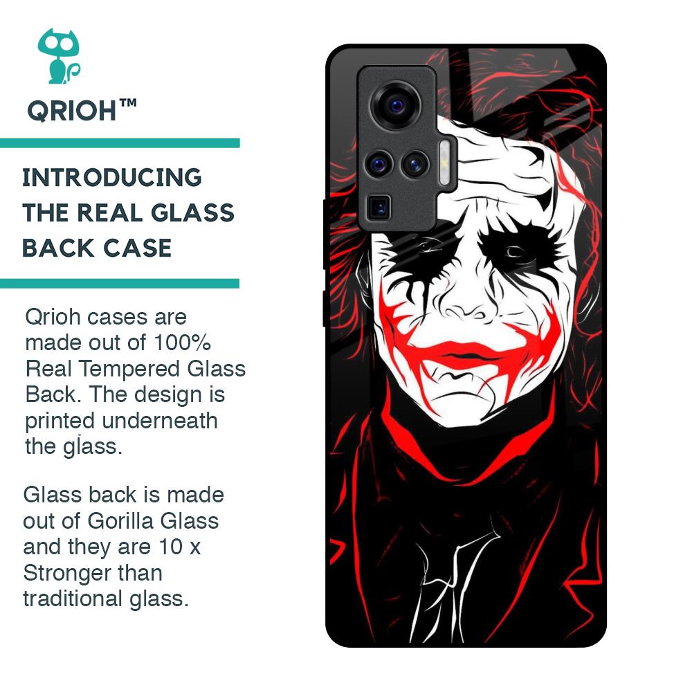 Life In Dark Glass Case For Vivo X50 Pro