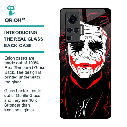Life In Dark Glass Case For Vivo X50 Pro