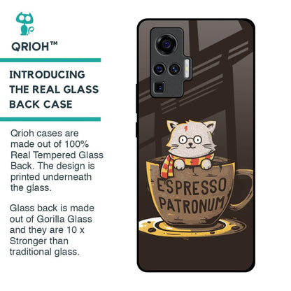 Tea With Kitty Glass Case For Vivo X50 Pro