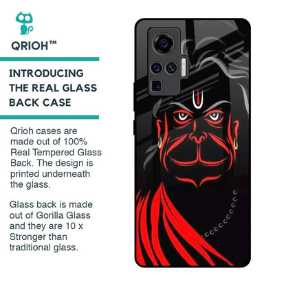 Lord Hanuman Glass Case For Vivo X50 Pro