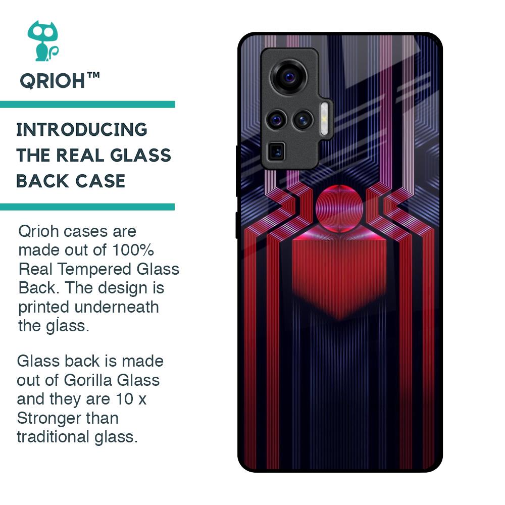 Super Art Logo Glass Case For Vivo X50 Pro