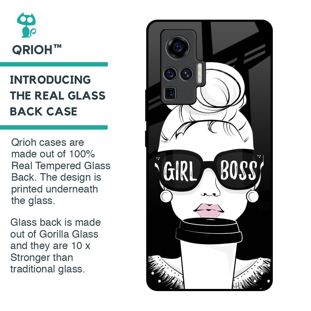 Girl Boss Glass Case For Vivo X50 Pro