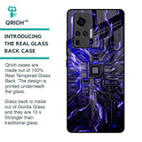 Techno Color Pattern Glass Case For Vivo X50 Pro