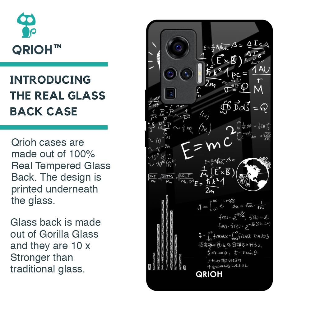 Funny Math Glass Case for Vivo X50 Pro