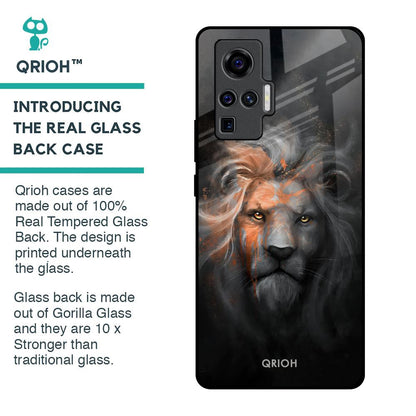 Devil Lion Glass Case for Vivo X50 Pro