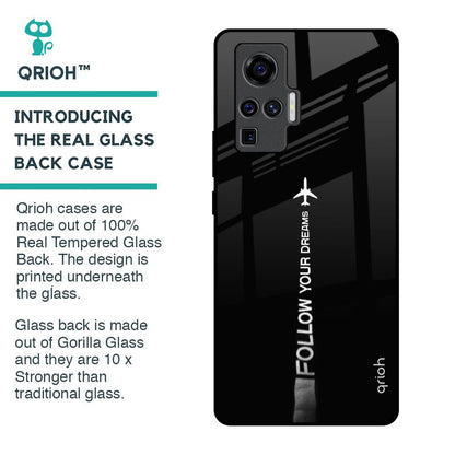 Follow Your Dreams Glass Case for Vivo X50 Pro