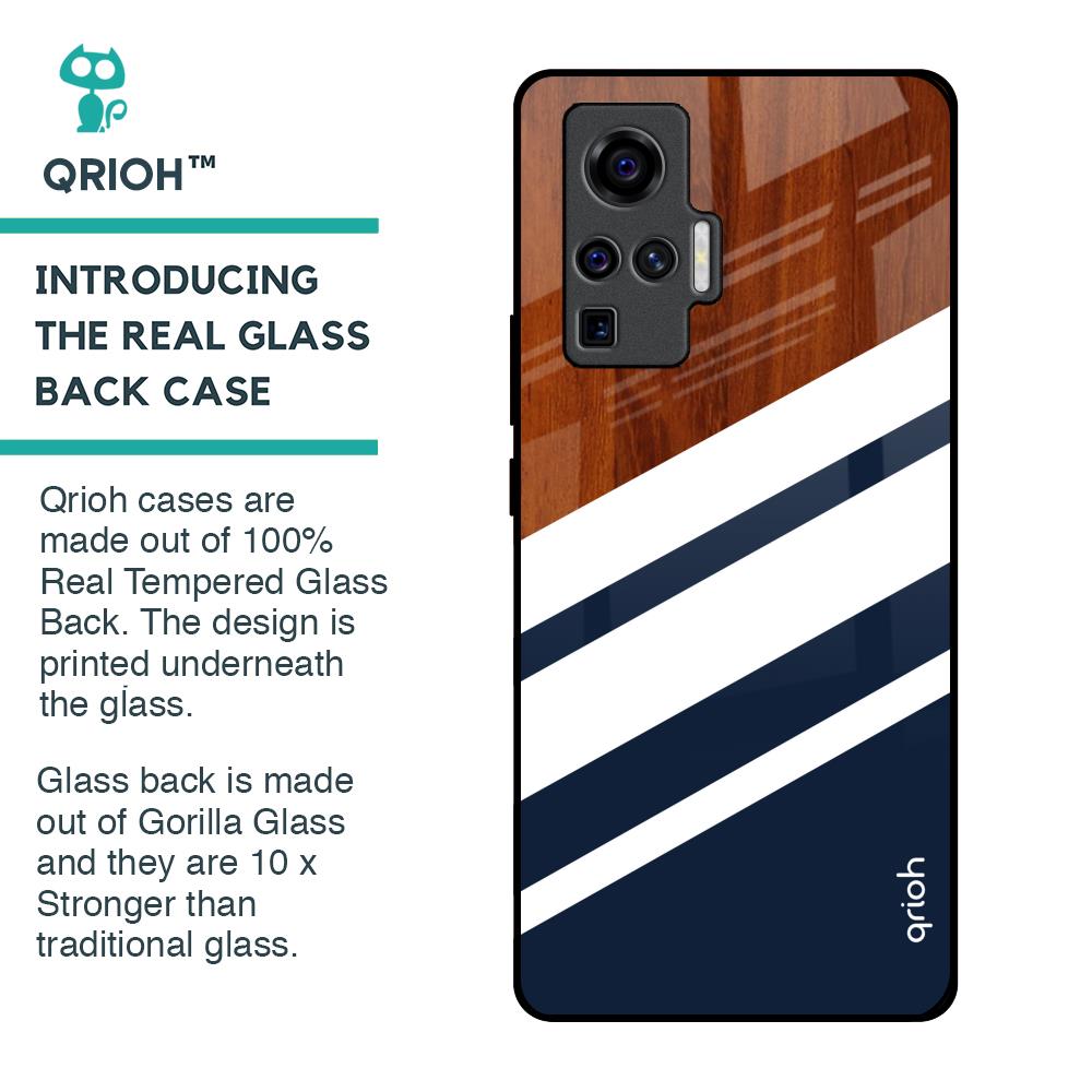 Bold Stripes Glass Case for Vivo X50 Pro