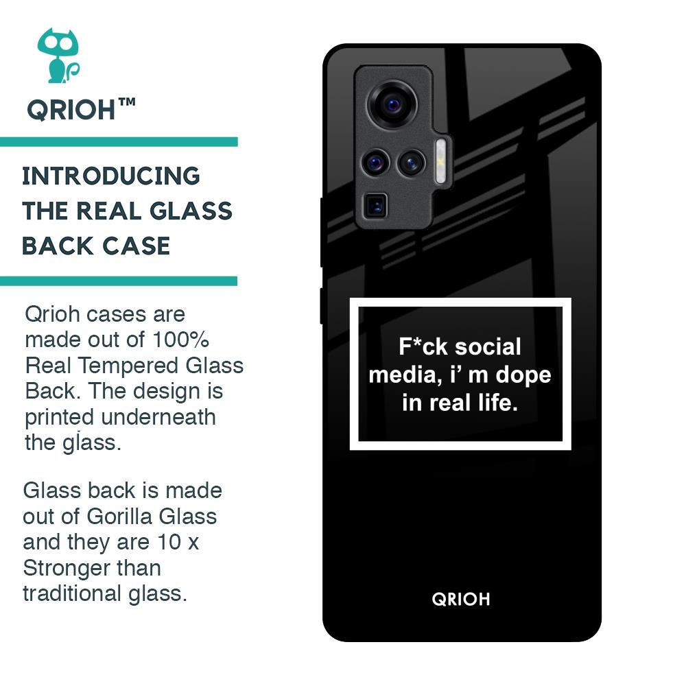 Dope In Life Glass Case for Vivo X50 Pro
