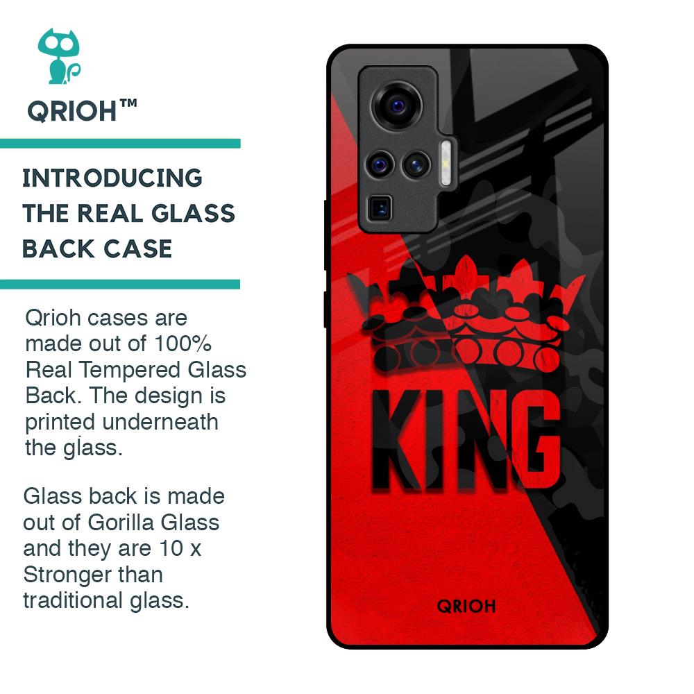 I Am A King Glass Case for Vivo X50 Pro