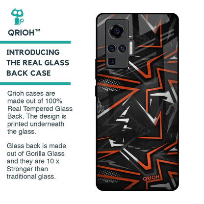 Vector Art Glass Case for Vivo X50 Pro