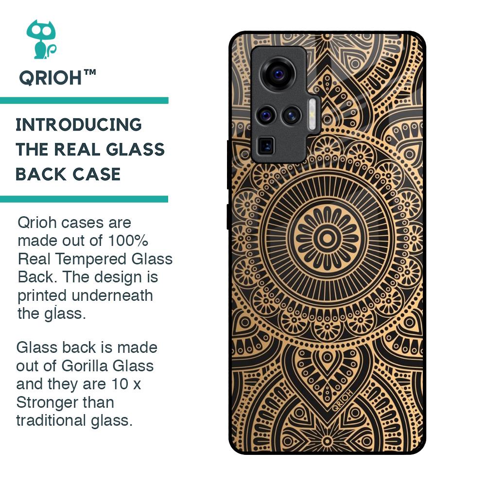 Luxury Mandala Glass Case for Vivo X50 Pro