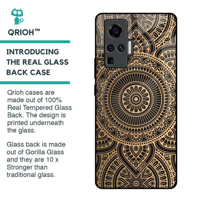 Luxury Mandala Glass Case for Vivo X50 Pro