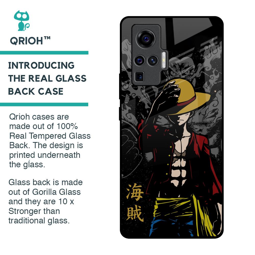 Dark Luffy Glass Case for Vivo X50 Pro