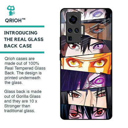 Anime Eyes Glass Case for Vivo X50 Pro