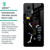 Luffy Line Art Glass Case for Vivo X50 Pro