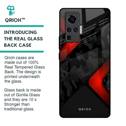 Modern Camo Abstract Glass Case for Vivo X50 Pro