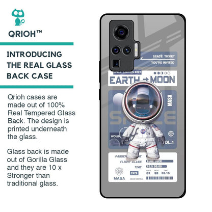Space Flight Pass Glass Case for Vivo X50 Pro