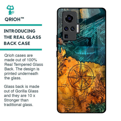Architecture Map Glass Case for Vivo X50 Pro