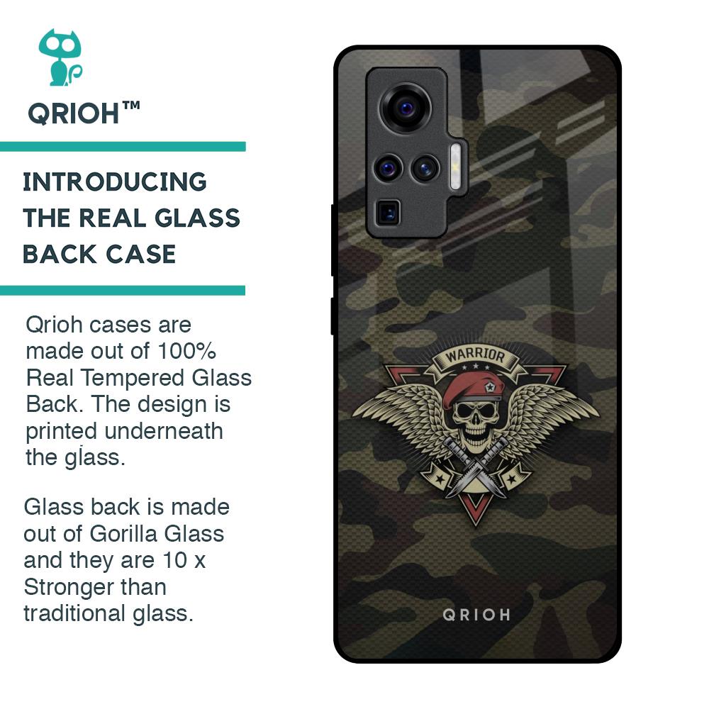 Army Warrior Glass Case for Vivo X50 Pro