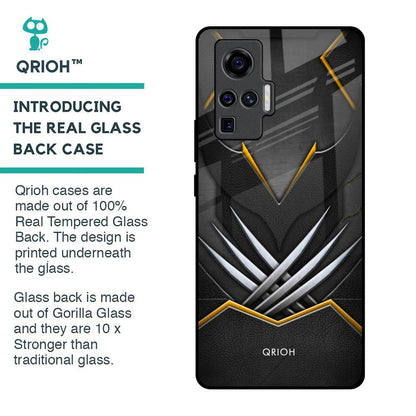 Black Warrior Glass Case for Vivo X50 Pro