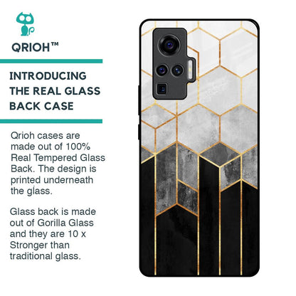 Tricolor Pattern Glass Case for Vivo X50 Pro