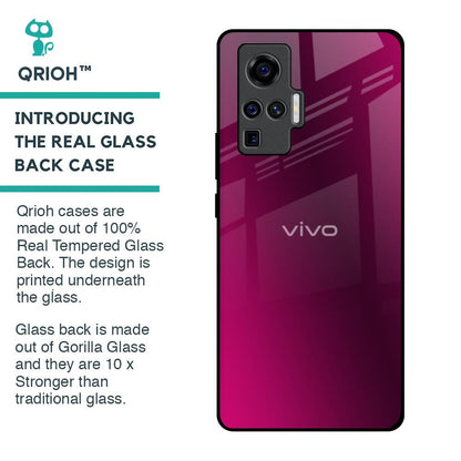Pink Burst Glass Case for Vivo X50 Pro