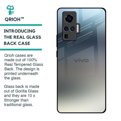 Tricolor Ombre Glass Case for Vivo X50 Pro