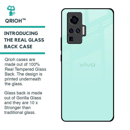 Teal Glass Case for Vivo X50 Pro