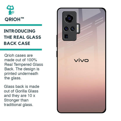 Golden Mauve Glass Case for Vivo X50 Pro