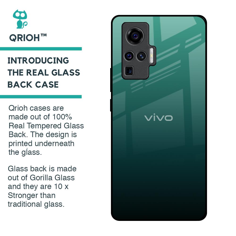 Palm Green Glass Case For Vivo X50 Pro