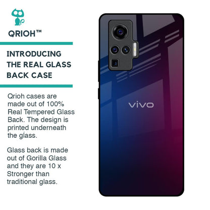 Mix Gradient Shade Glass Case For Vivo X50 Pro