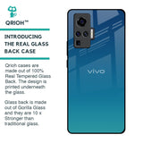 Celestial Blue Glass Case For Vivo X50 Pro