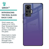 Indigo Pastel Glass Case For Vivo X50 Pro