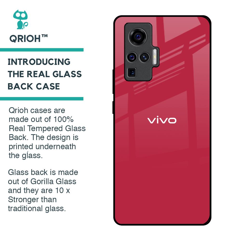 Solo Maroon Glass case for Vivo X50 Pro