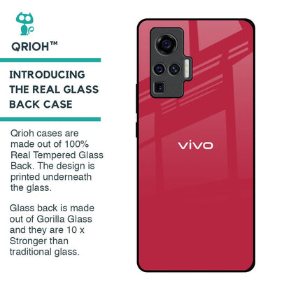 Solo Maroon Glass case for Vivo X50 Pro