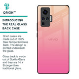 Pastel Pink Gradient Glass Case For Vivo X50 Pro