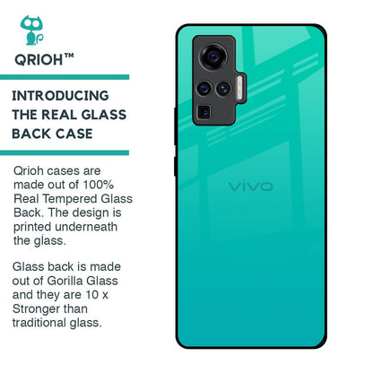 Cuba Blue Glass Case For Vivo X50 Pro