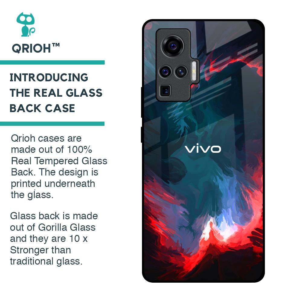 Brush Art Glass Case For Vivo X50 Pro