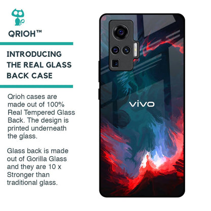 Brush Art Glass Case For Vivo X50 Pro