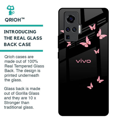 Fly Butterfly Glass Case for Vivo X50 Pro