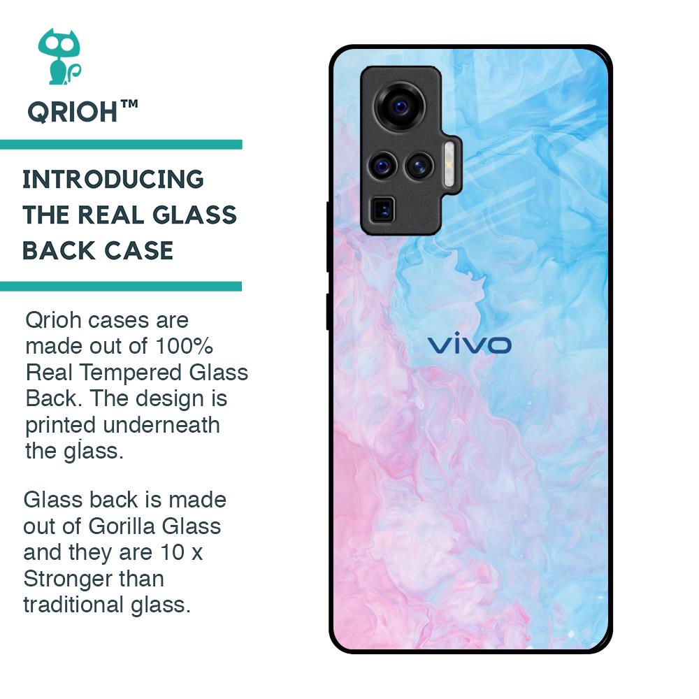 Mixed Watercolor Glass Case for Vivo X50 Pro